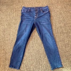 Women’s High Waisted Jeans - ankle length